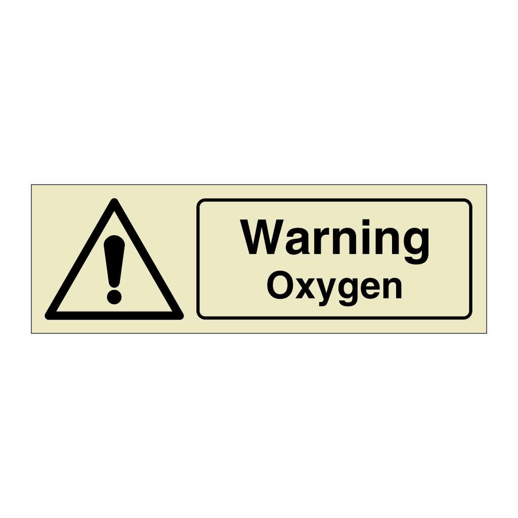 Warning Oxygen sign