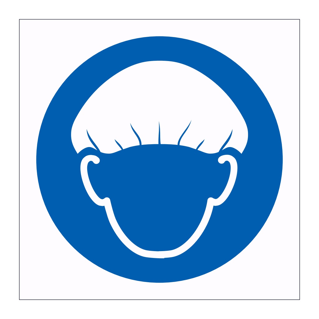 Hair protection symbol sign