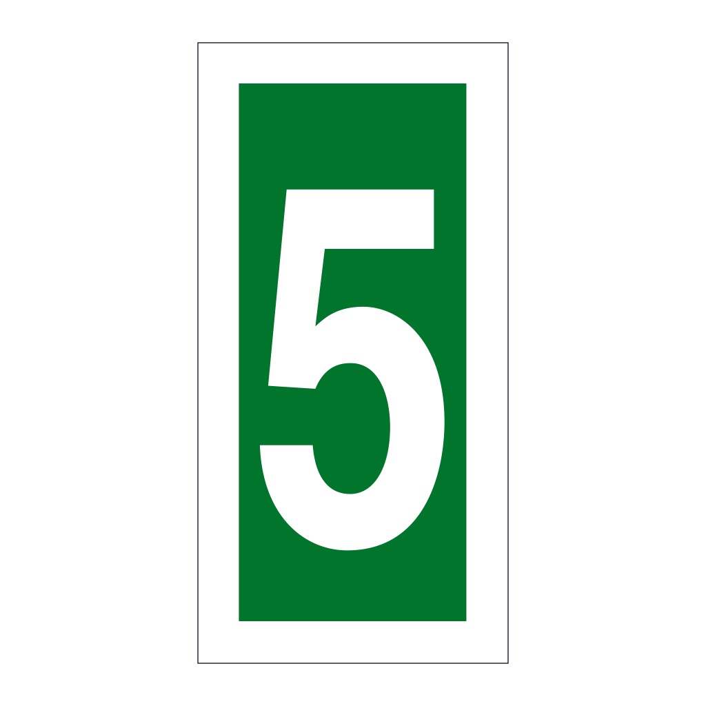 Number 5 (Marine Sign)