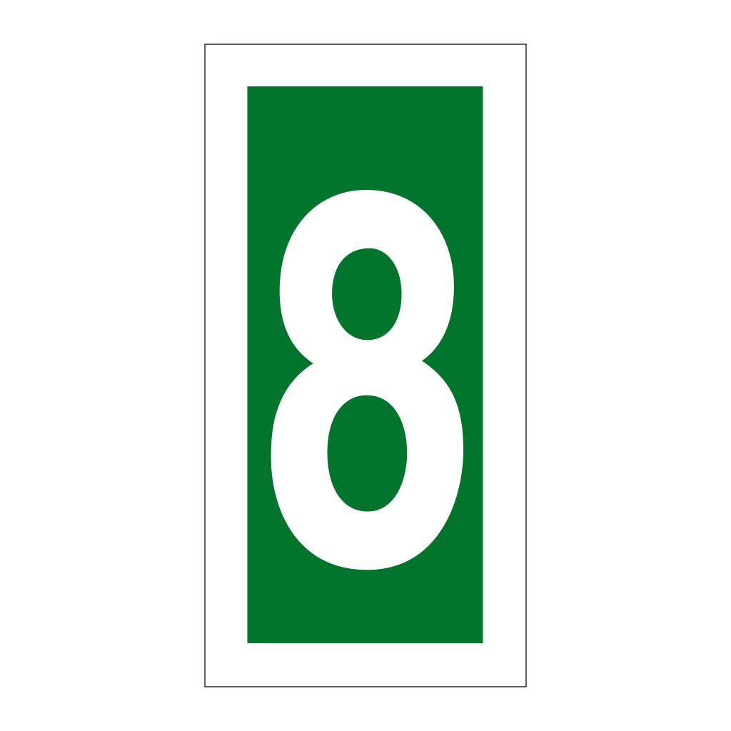 Number 8 (Marine Sign)