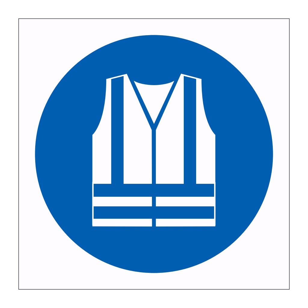 High visibility clothing symbol (Marine Sign)