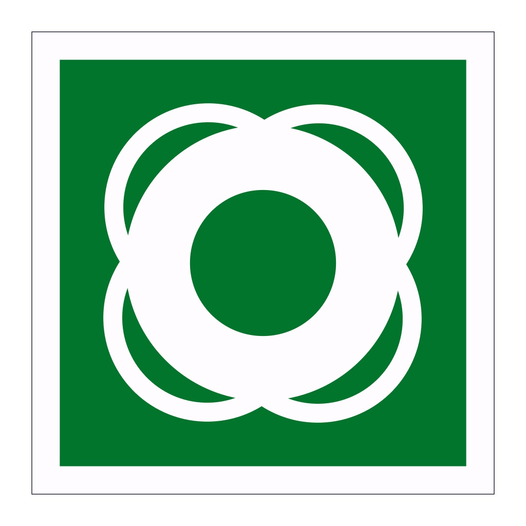 Lifebuoy symbol 2019 (Marine Sign)