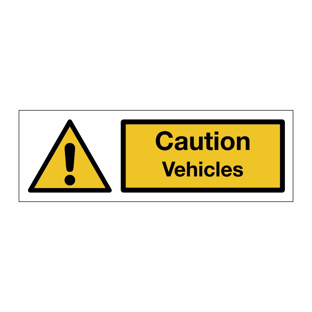 Caution Vehicles (Marine Sign)