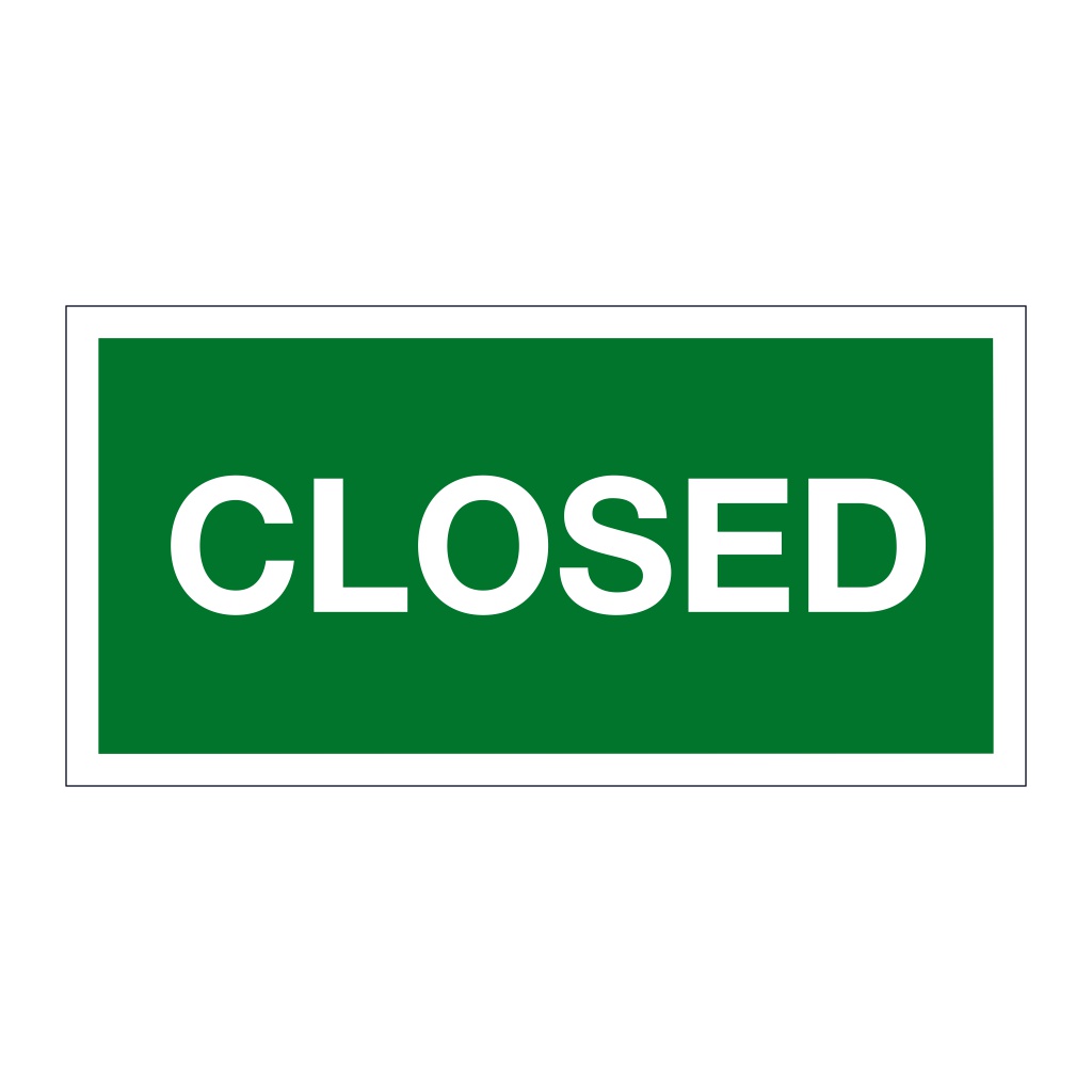 Closed (Marine Sign)