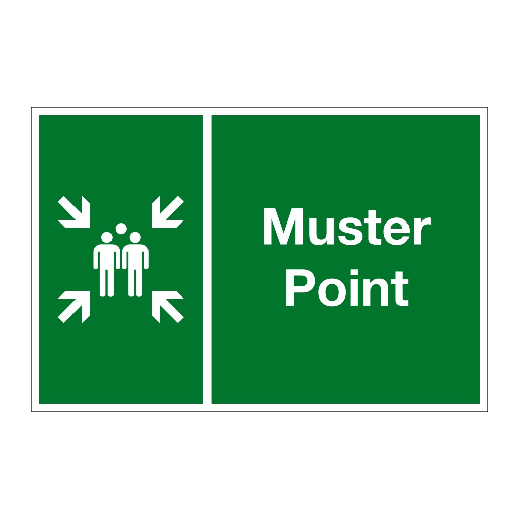 Muster point sign