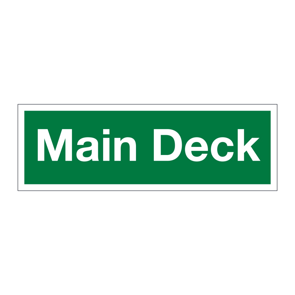 Main Deck (Marine Sign)