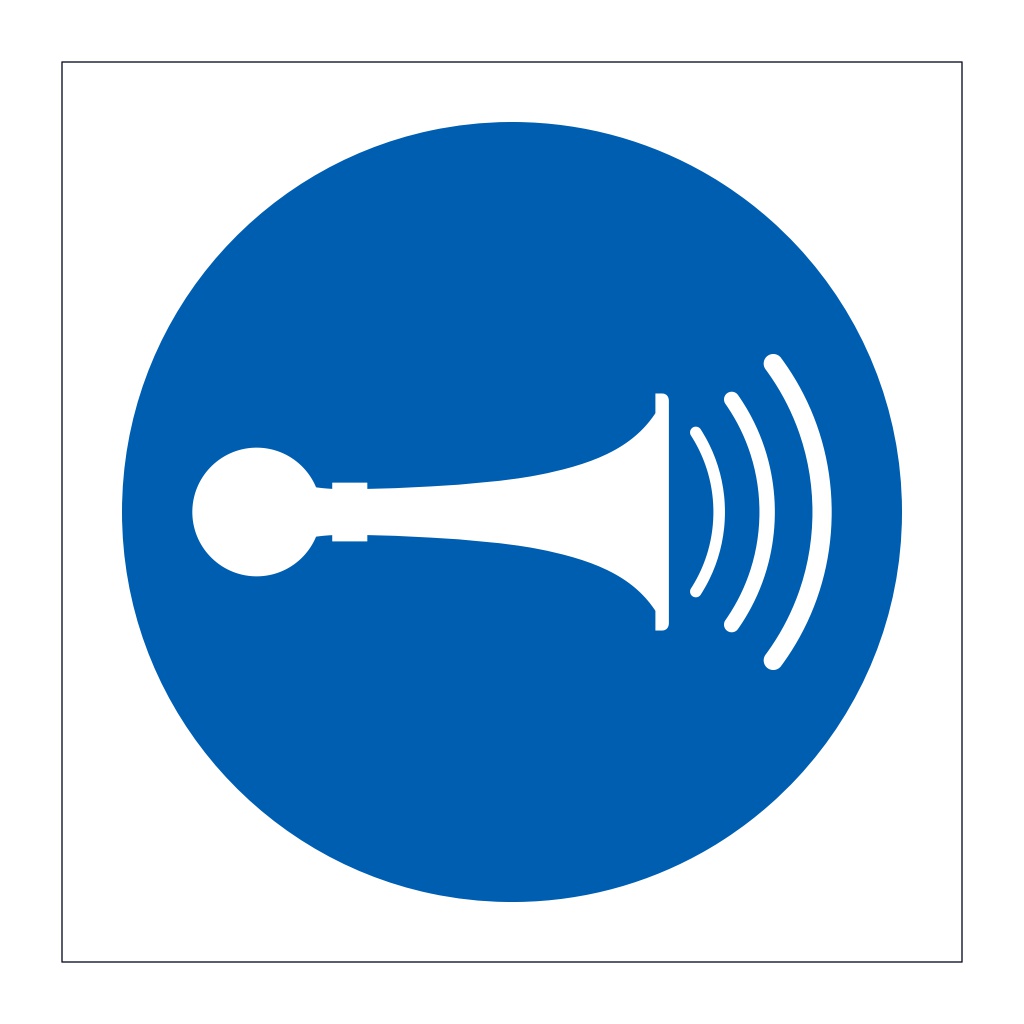 Sound horn symbol (Marine Sign)