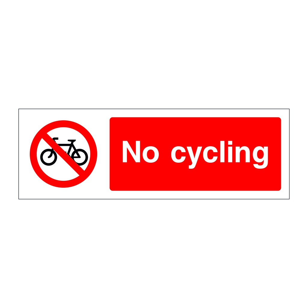 No cycling sign