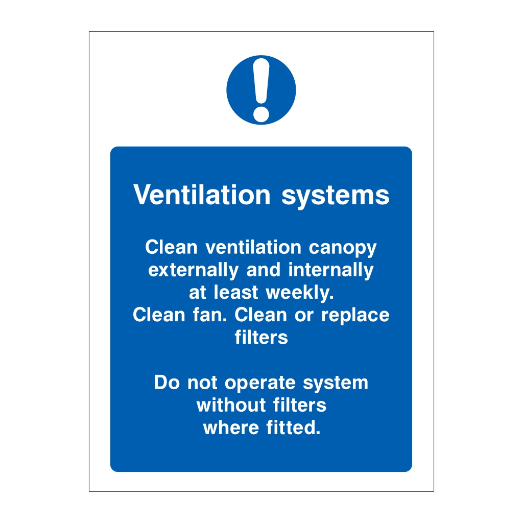 Ventilation systems sign