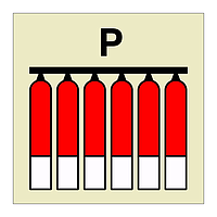 Powder Fixed fire extinguishing battery (Marine Sign)