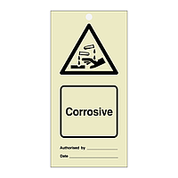 Corrosive tie tag Pack of 10 (Marine Sign)