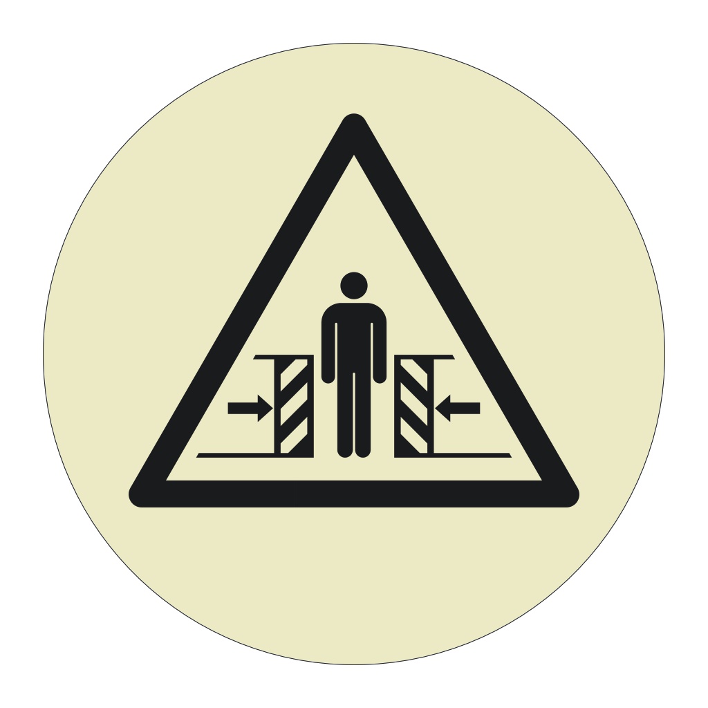 Crushing Hazard Sheet of 12 (Offshore Wind Sign)