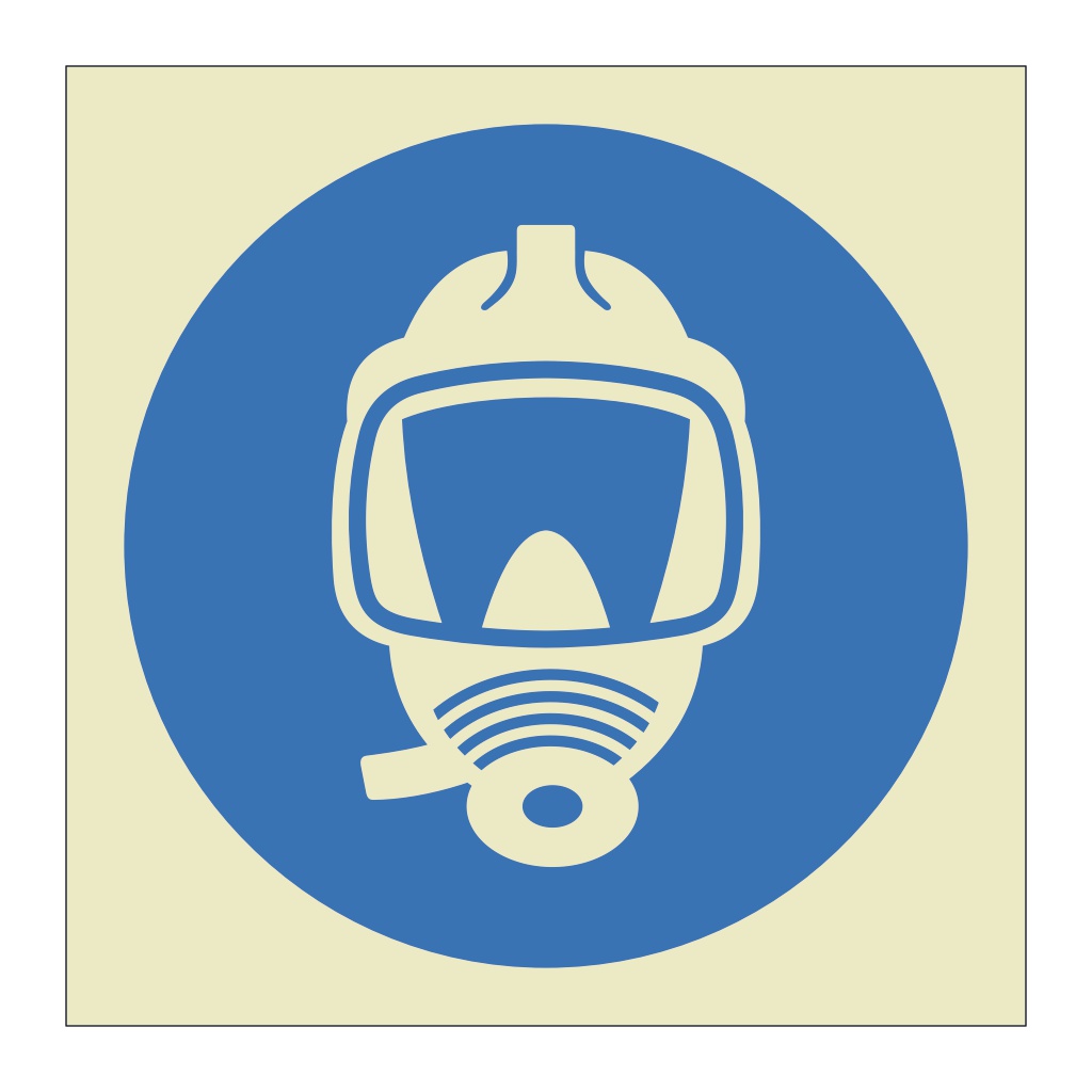 Locker with additional breathing apparatus (Marine Sign)