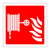 Fire hose symbol sign