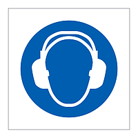Ear protection symbol sign