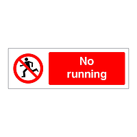 No running sign