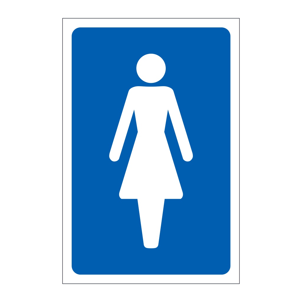 Female toilet symbol sign