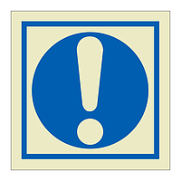 General mandatory action sign symbol only (Marine Sign)