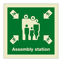 Assembly station with text (Marine Sign)