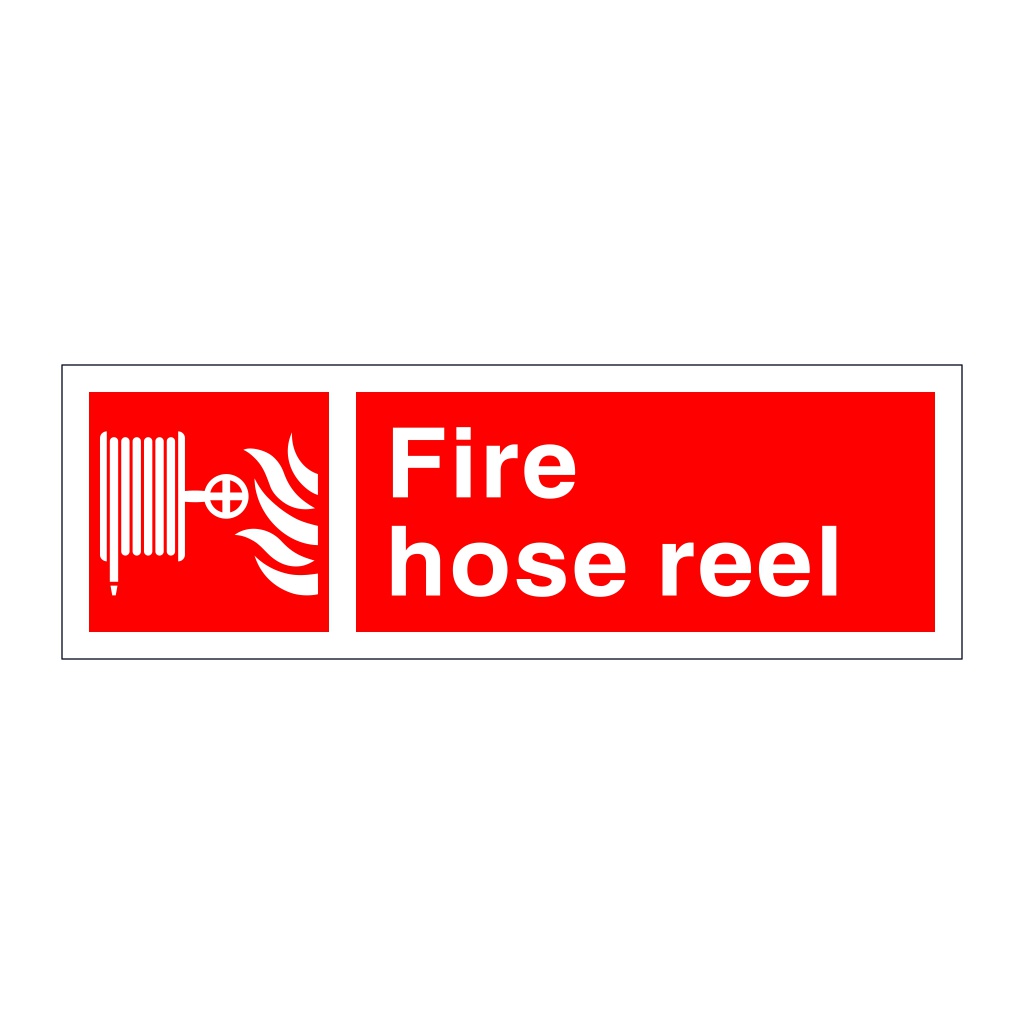 Fire hose reel sign