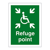 Refuge point sign