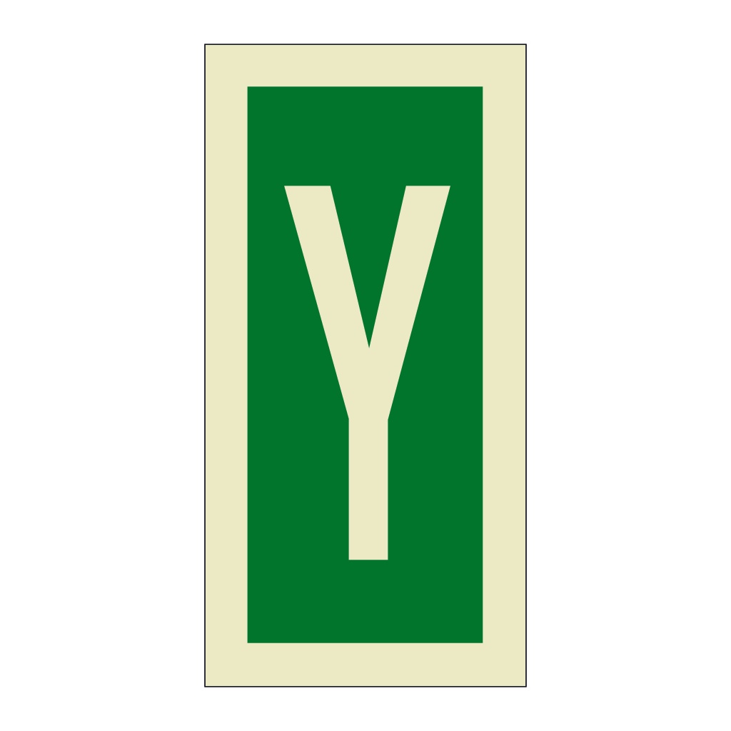 Letter Y (Marine Sign)