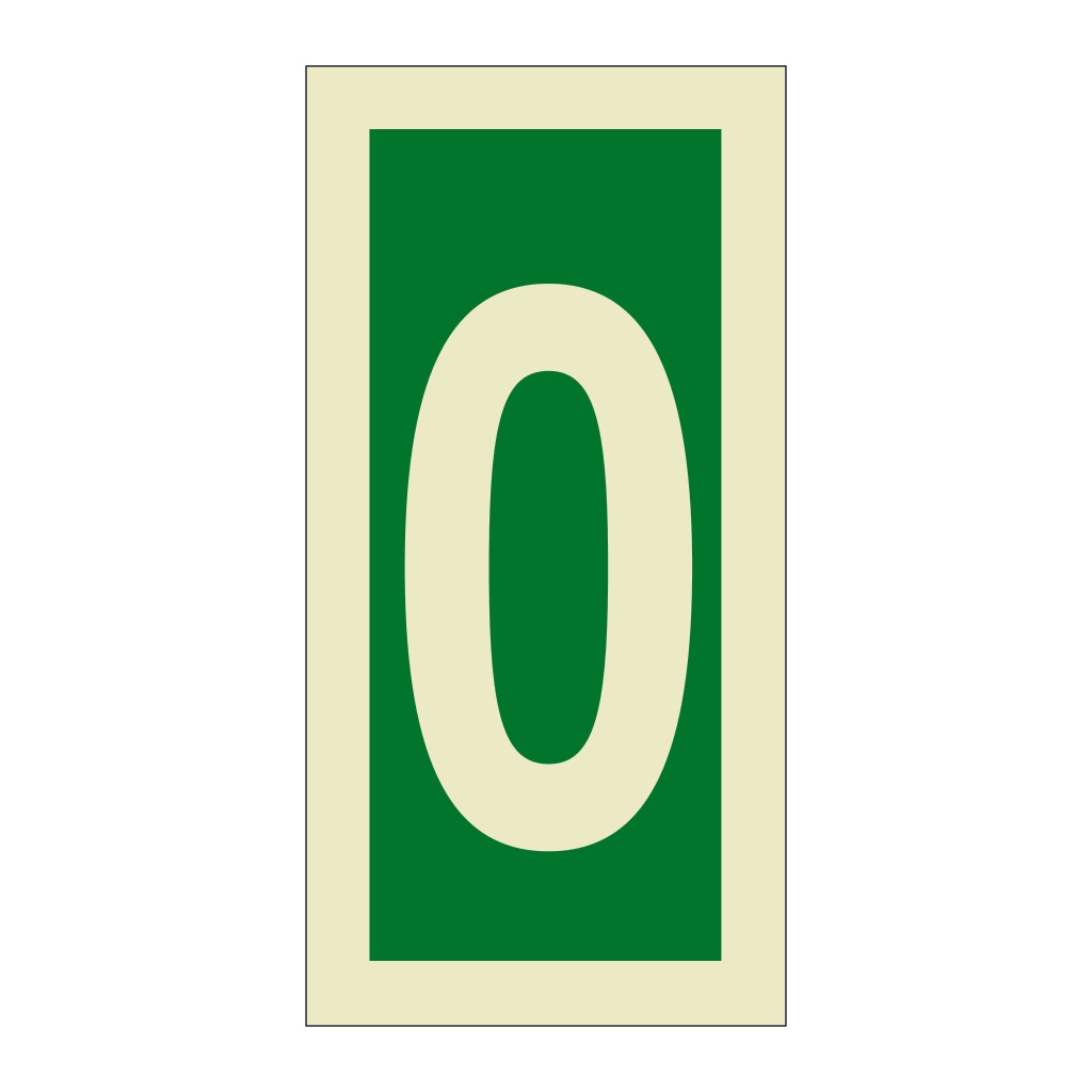 Number 0 (Marine Sign)