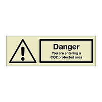 Danger CO2 protected area (Marine Sign)