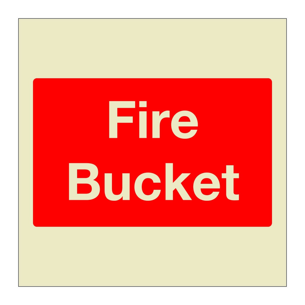 Fire bucket symbol (Marine Sign)