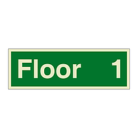 Floor 1 sign