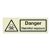 Danger Harmful vapours (Marine Sign)