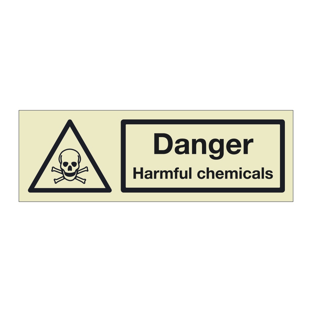 Danger Harmful chemicals (Marine Sign)