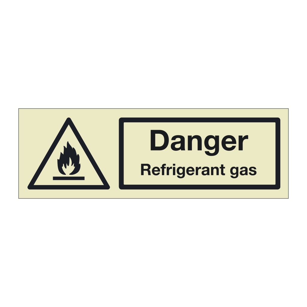 Danger Refrigerant gas (Marine Sign)