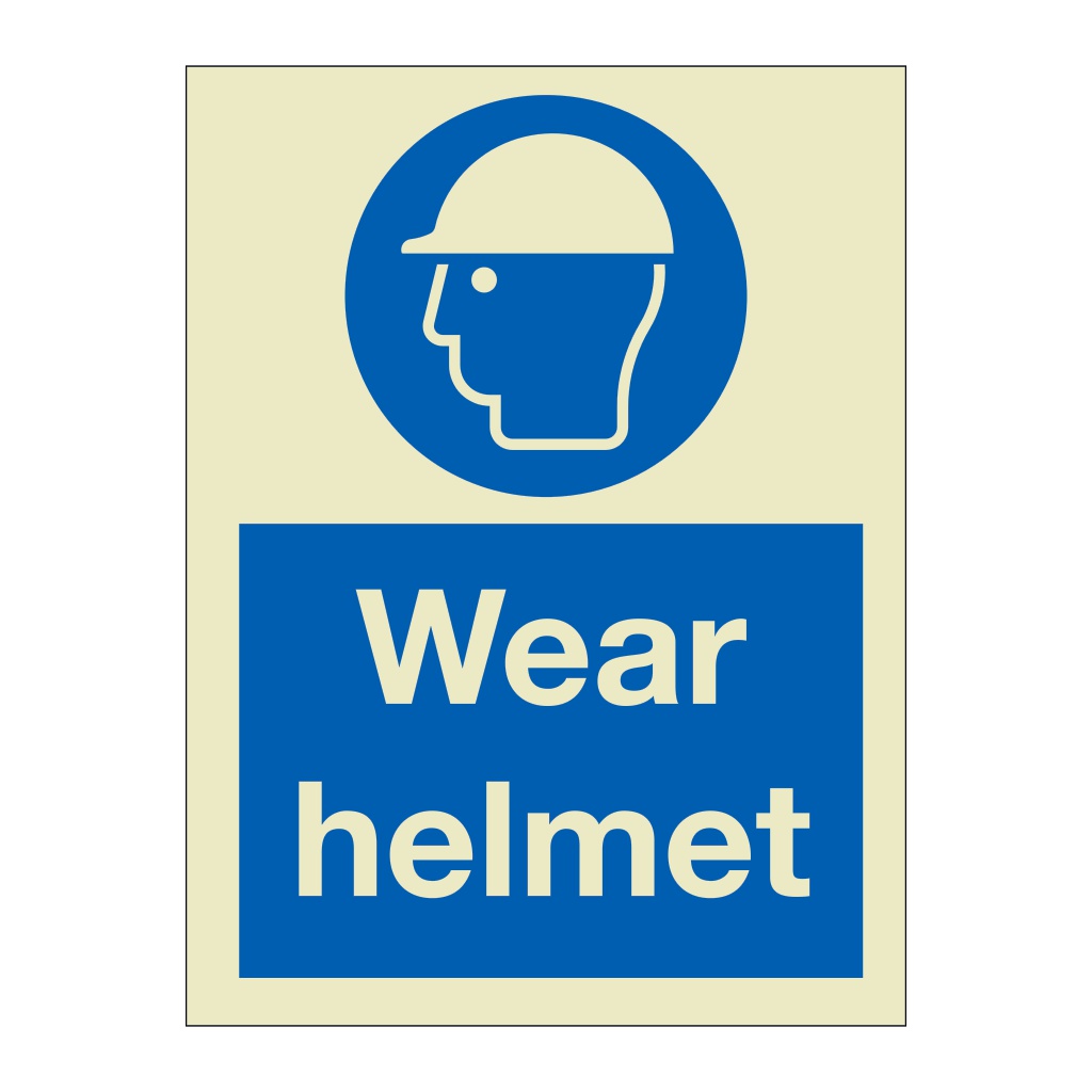 Wear helmet (Marine Sign)