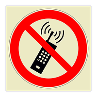 No activated mobile phones symbol (Marine Sign)