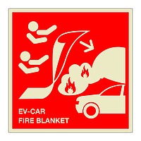 EV-Car (Electric Vehicle) Fire Blanket (Marine Sign)