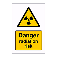Danger Radiation risk sign