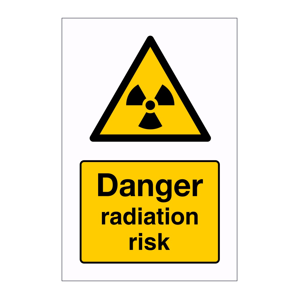 Danger Radiation risk sign