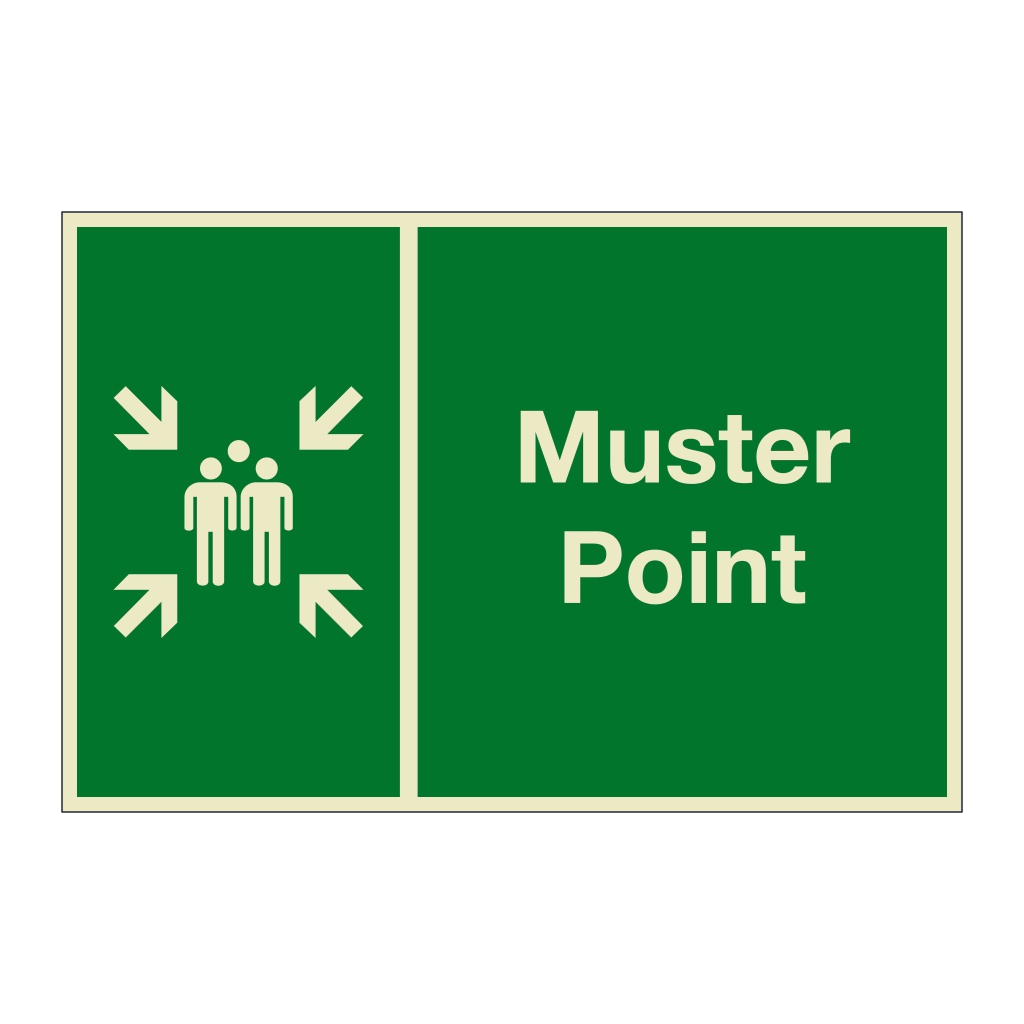 Muster point sign