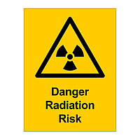 Danger Radiation risk sign