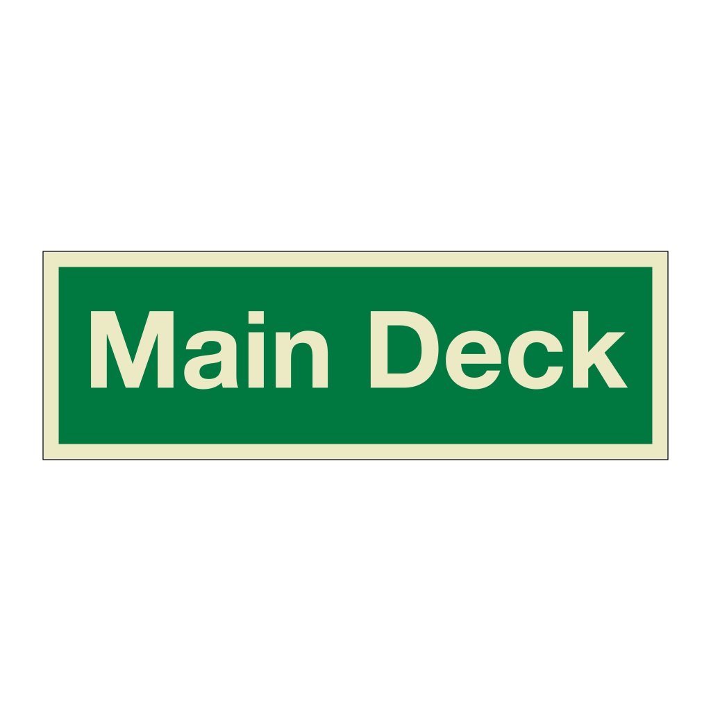 Main Deck (Marine Sign)