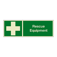 Rescue equipment with text (Marine Sign)