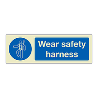 Wear safety harness (Marine Sign)