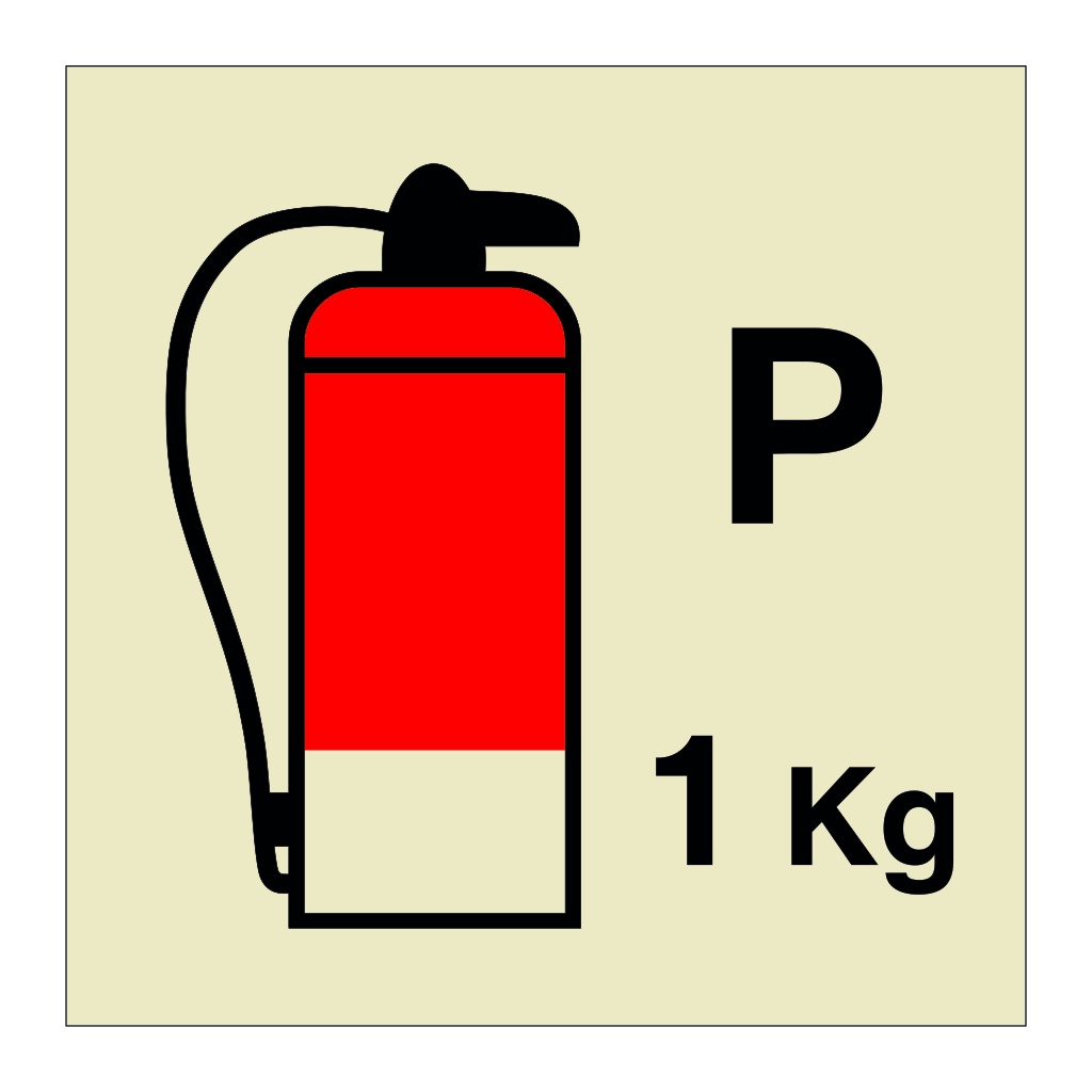 4kg Powder fire extinguisher (Marine Sign)