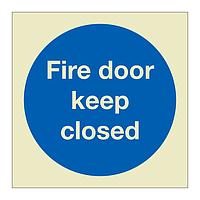 Fire door keep closed (Marine Sign)