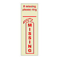 Missing fire equipment (Marine Sign)