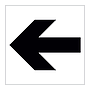 Left directional arrow symbol sign