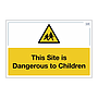 Site Safe - This Site is Dangerous to Children sign