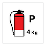4kg Powder fire extinguisher (Marine Sign)