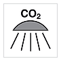 Spaces or group of spaces protected by CO2 fire extinguishing system (Marine Sign)